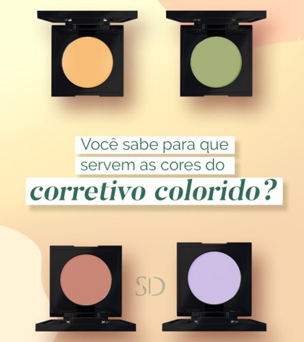 Você sabe para que servem as cores do corretivo colorido?